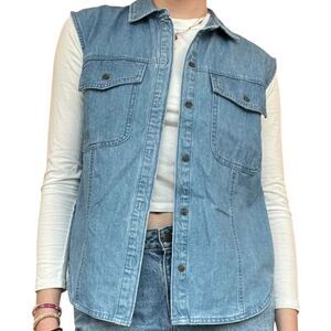 Universal Thread Jean Jacket Vest L
